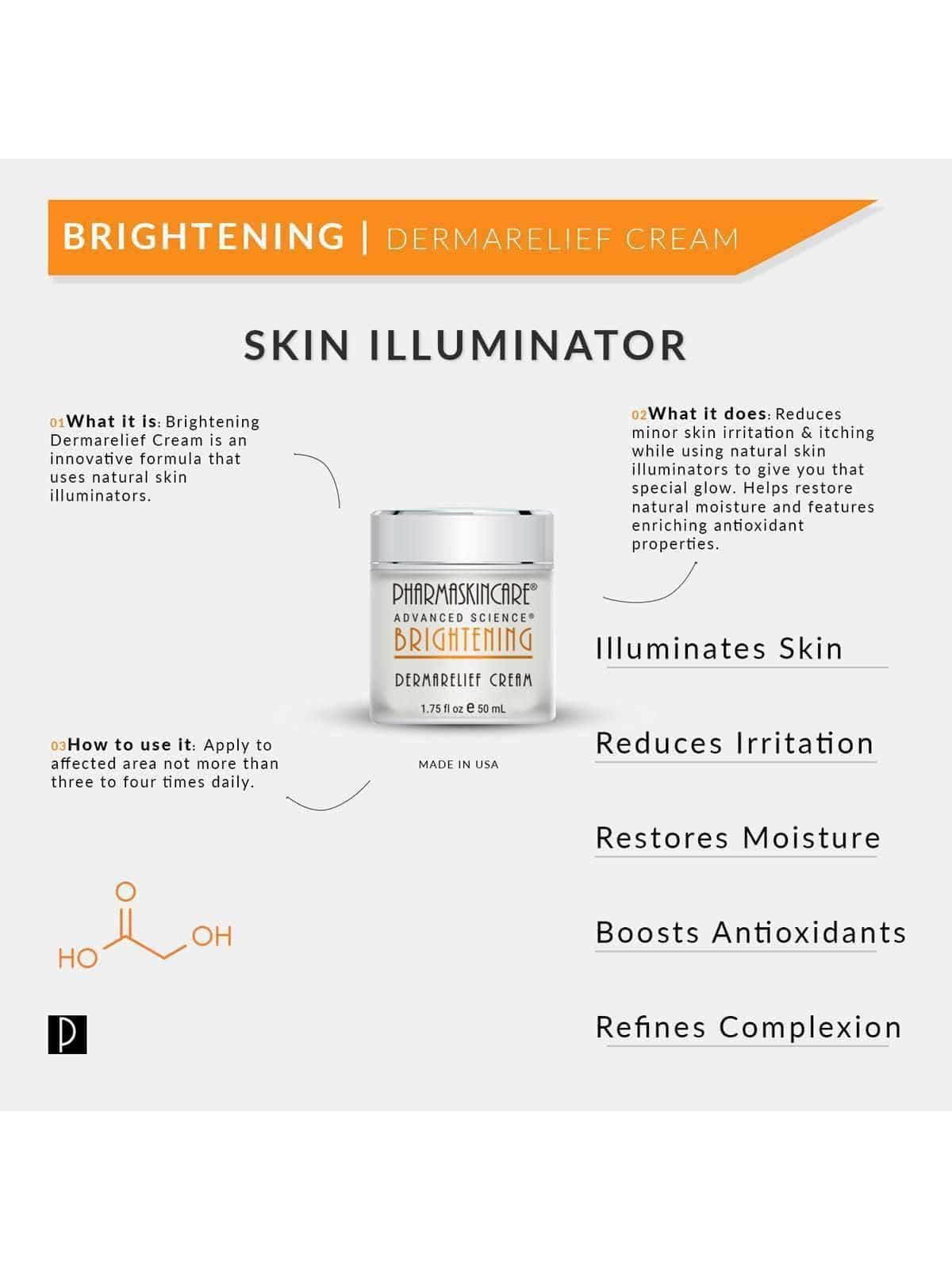 Brightening Dermarelief Cream, 1.75 oz – Pharmaskincare